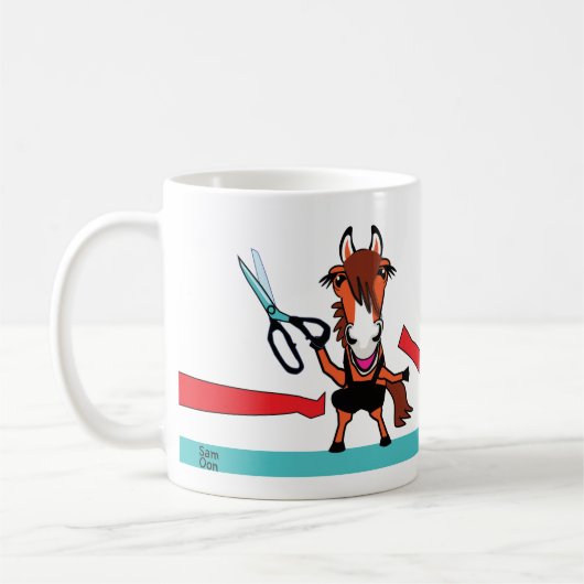 Herzlichen Glückwunsch Bandschnitt Design Kaffee T Kaffeetasse (Links)