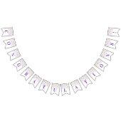 Herzlichen Glückwunsch Banner Lila Gold Confetti (Alle)