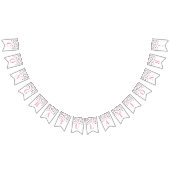 Herzlichen Glückwunsch Banner Pink Black Confetti (Alle)