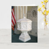 Herzlichen Glückwunsch Baptismus Karte (Gelbe Blume)