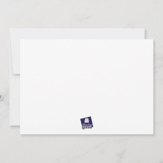 Herzlichen Glückwunsch! Begrüßungskarte Feiertagskarte (Rückseite)