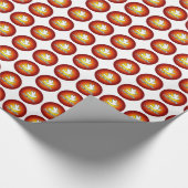 Herzlichen Glückwunsch Bejahung Taube mit Gold, Ro Geschenkpapier (Ecke)