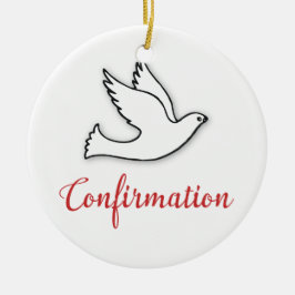 Herzlichen Glückwunsch Bejahung Taube mit Gold, Ro Keramikornament