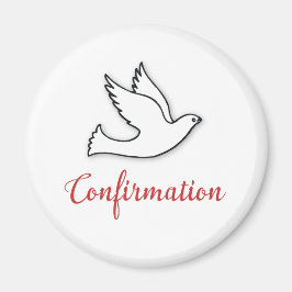 Herzlichen Glückwunsch Bejahung Taube mit Gold, Ro Magnet