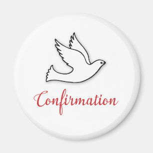 Herzlichen Glückwunsch Bejahung Taube mit Gold, Ro Magnet