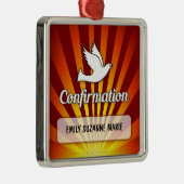 Herzlichen Glückwunsch Bejahung Taube mit Gold, Ro Silbernes Ornament (Rechts)