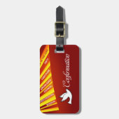 Herzlichen Glückwunsch Bejahung Taube mit Gold und Gepäckanhänger (Vorderseite vertikal)