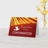 Herzlichen Glückwunsch Bejahung Taube mit Gold und Karte (Gelbe Blume)