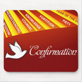 Herzlichen Glückwunsch Bejahung Taube mit Gold und Mousepad