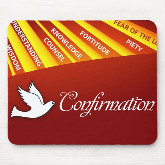 Herzlichen Glückwunsch Bejahung Taube mit Gold und Mousepad (Vorne)