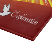 Herzlichen Glückwunsch Bejahung Taube mit Gold und Schneidebrett (Ecke)