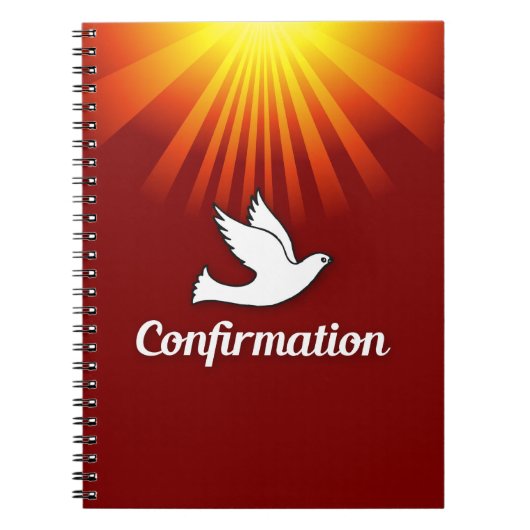 Herzlichen Glückwunsch Bestätigung Dove mit Gold/R Notizblock (Vorderseite)