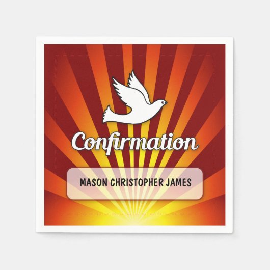 Herzlichen Glückwunsch Bestätigung Dove mit Gold R Serviette (Vorderseite)