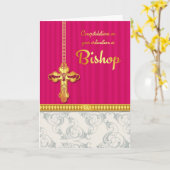 Herzlichen Glückwunsch Bischofsordung in Blended C Karte (Gelbe Blume)