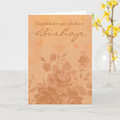 Herzlichen Glückwunsch Bishop Ordination Rose Schm Karte (Gelbe Blume)