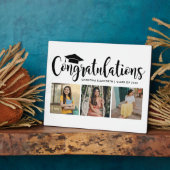 Herzlichen Glückwunsch Black 3 Foto 2025 Abschluss Fotoplatte (Seite)