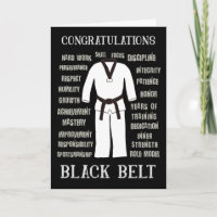 Herzlichen Glückwunsch Black Belt Taekwondo Karate