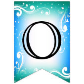 Herzlichen Glückwunsch - Blau und Aquamarin Wimpelkette (Zweite Fahne)