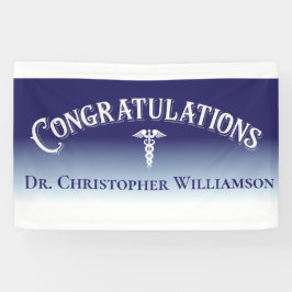 Herzlichen Glückwunsch Blue Medical Doctor Banner