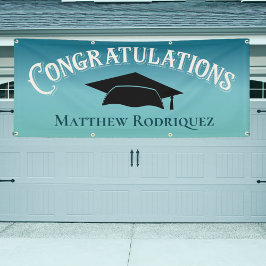 Herzlichen Glückwunsch Blue School Abschluss Banne Banner