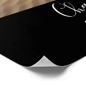 Herzlichen Glückwunsch Boho Abschluss Begrüßung Fo Poster (Ecke)