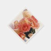 Herzlichen Glückwunsch Bouquet Serviette (Ecke)