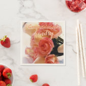 Herzlichen Glückwunsch Bouquet Serviette (Beispiel)