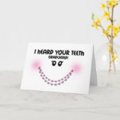 Herzlichen Glückwunsch Bracks Off - Zähne Graduate Karte (Gelbe Blume)