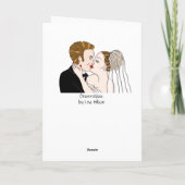 Herzlichen Glückwunsch Braut und Gräuel Personalis Karte (Rückseite)