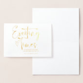 Herzlichen Glückwunsch Braut und Gräuelfreund Hoch Folienkarte (Anzeige)