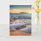 Herzlichen Glückwunsch, Burgh Island aus Bantham Karte (Gelbe Blume)