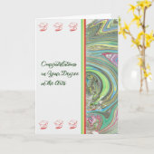 Herzlichen Glückwunsch Card Grad in der Kunst Karte (Gelbe Blume)