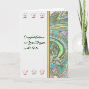 Herzlichen Glückwunsch Card Grad in der Kunst Karte