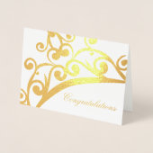 Herzlichen Glückwunsch Card Pageant Crown Folienkarte (Vorderseite)