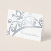 Herzlichen Glückwunsch Card Pageant Crown Folienkarte (Vorderseite)