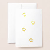 Herzlichen Glückwunsch Cat Adoption Foil Card Folienkarte (Rückseite mit Umschlag)