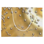 Herzlichen Glückwunsch Champagnerblasen Große Geschenktüte (Rückseite)