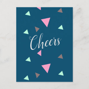 Herzlichen Glückwunsch Cheduate Confetti Postcard Postkarte