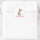 Herzlichen Glückwunsch Chihuahua Welpe Sticker (Tasche)
