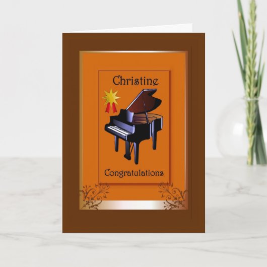 Herzlichen Glückwunsch Christine Karte (Vorderseite)