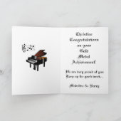 Herzlichen Glückwunsch Christine Karte (Innenseite)