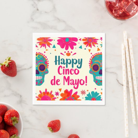 Herzlichen Glückwunsch Cinco de Mayo! Serviette (Beispiel)