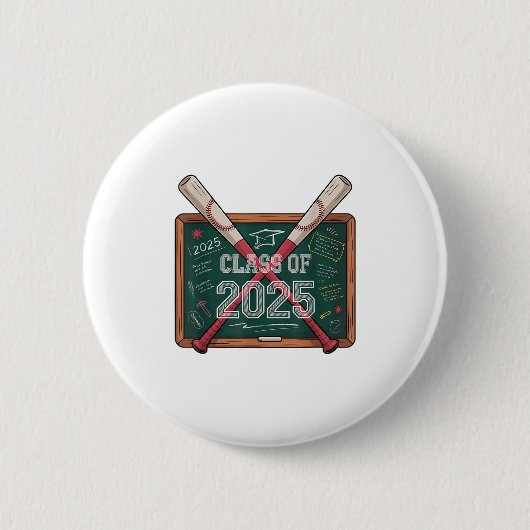 Herzlichen Glückwunsch Cl von 2025 Baseball Abschl Button (Vorderseite)