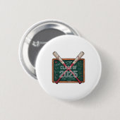 Herzlichen Glückwunsch Cl von 2025 Baseball Abschl Button (Vorne & Hinten)