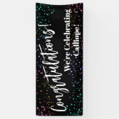 Herzlichen Glückwunsch Confetti Wir feiern Banner (Vertikal)