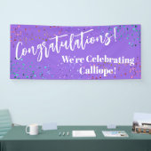 Herzlichen Glückwunsch Confetti Wir feiern Banner (Messe)