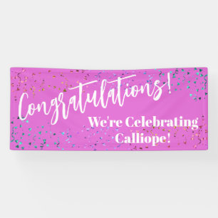 Herzlichen Glückwunsch Confetti Wir feiern Banner