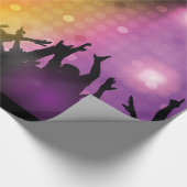 Herzlichen Glückwunsch Crowd Theme Geschenkpapier (Ecke)