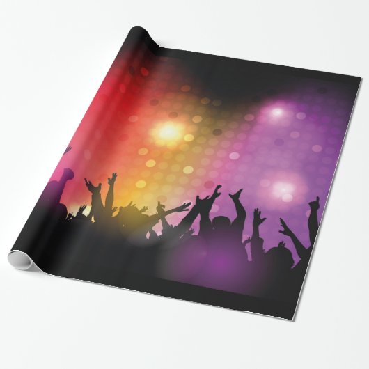 Herzlichen Glückwunsch Crowd Theme Geschenkpapier (Ungerollt)