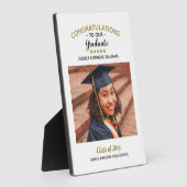 Herzlichen Glückwunsch Custom Foto Graduate Abschl Fotoplatte (Seite)